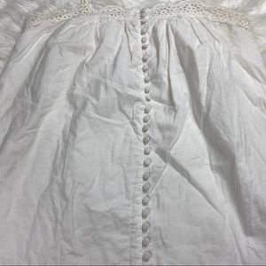 White baby doll style dress